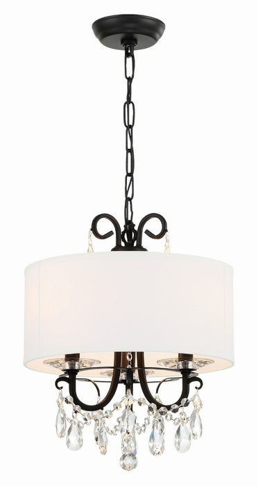 Othello 3-Light Mini Chandelier in Matte Black - Lamps Expo