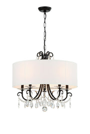 Othello 5-Light Chandelier in Matte Black - Lamps Expo