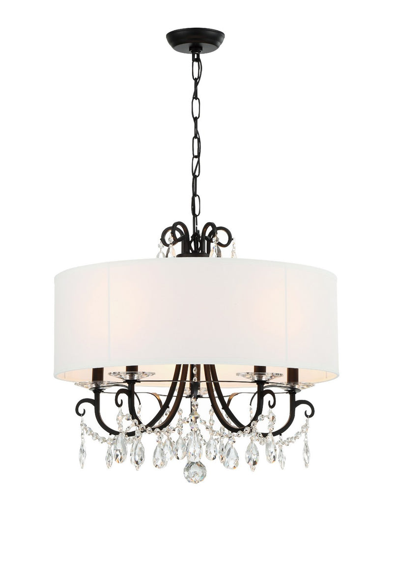 Othello 5-Light Chandelier in Matte Black - Lamps Expo