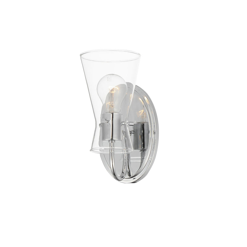 Ava 1 Light Wall Sconce in Polished Chrome