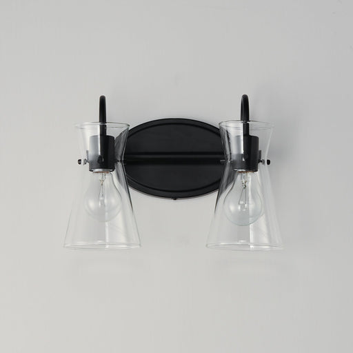 Ava 2 Light Bath Vanity in Black