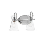 Ava 2 Light Bath Vanity in Polished Chrome