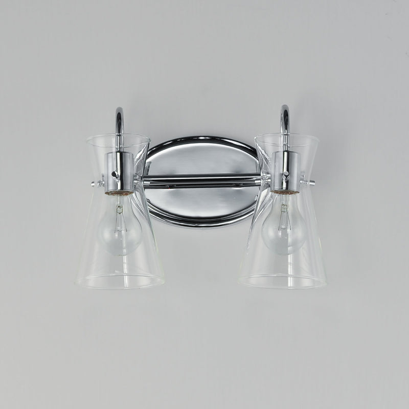 Ava 2 Light Bath Vanity in Polished Chrome