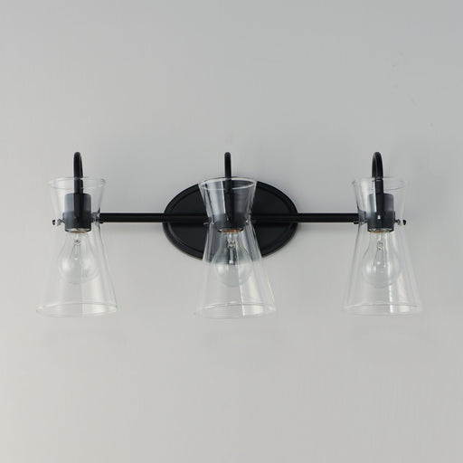 Ava 3 Light Bath Vanity in Black