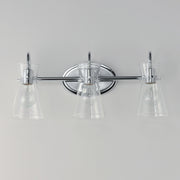 Ava 3 Light Bath Vanity in Polished Chrome