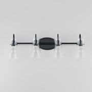 Ava 4 Light Bath Vanity in Black