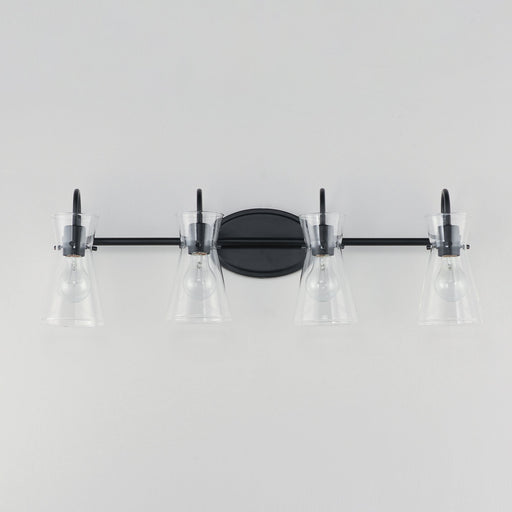 Ava 4 Light Bath Vanity in Black