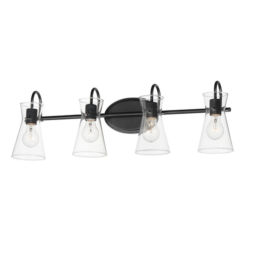 Ava 4 Light Bath Vanity in Black