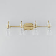 Ava 4 Light Bath Vanity in Natural Aged Brass