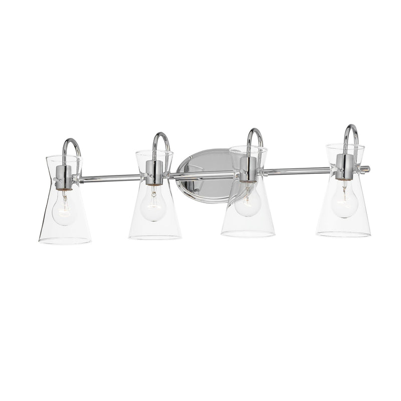 Ava 4 Light Bath Vanity in Polished Chrome
