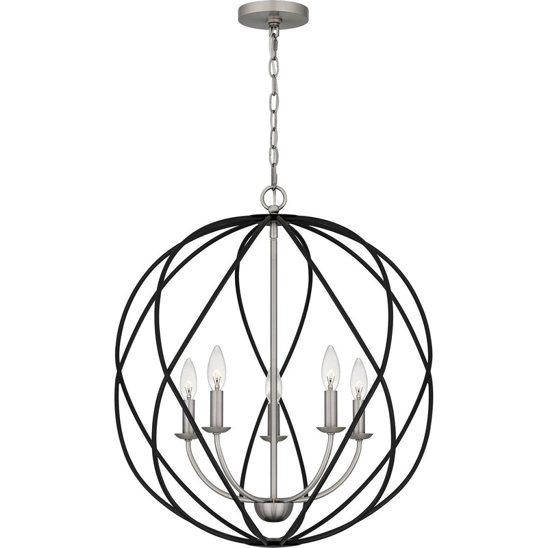 Bryn 5-Light Pendant in Antique Nickel