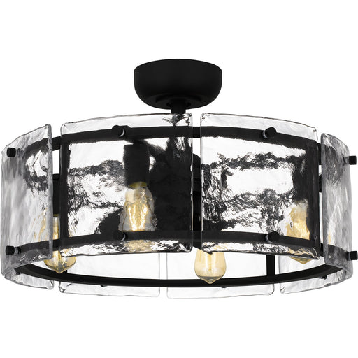 Fortress 4-Light Fandelier in Earth Black