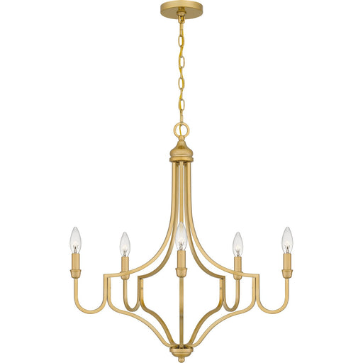 Mabel 5-Light Chandelier in Light Gold