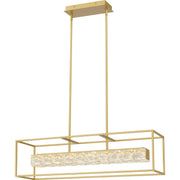 Dazzle 36" Linear Pendant in Soft Gold
