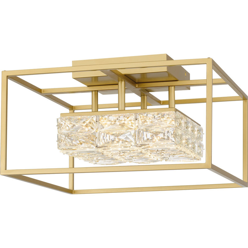 Dazzle Semi-Flush Mount in Soft Gold