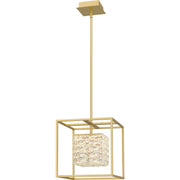 Dazzle 12" Pendant in Soft Gold