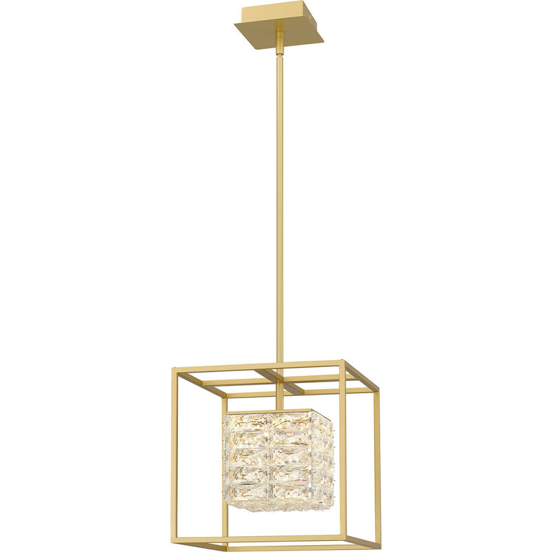Dazzle 12" Pendant in Soft Gold