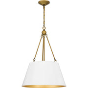 Metal Bell 4-Light Pendant in Matte White