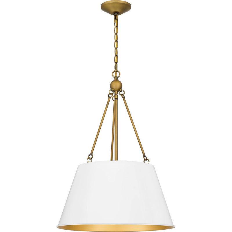 Metal Bell 4-Light Pendant in Matte White