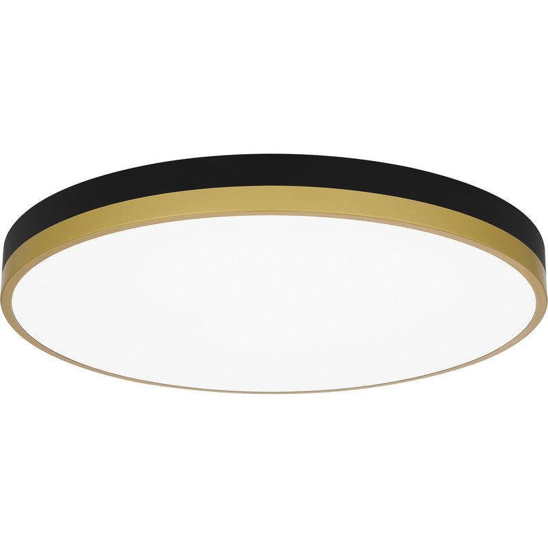 Weldin 20" LED Flush Mount in Matte Black Gold