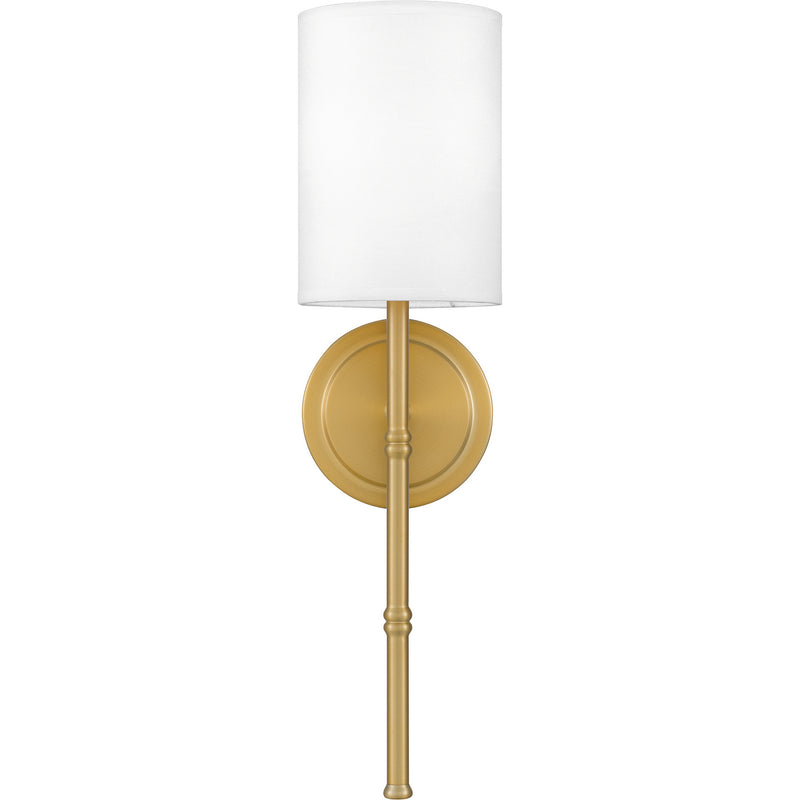 QW16126AB - Quoizel Wood 1-Light Wall Sconce in Aged Brass by Quoizel