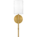 QW16126AB - Quoizel Wood 1-Light Wall Sconce in Aged Brass by Quoizel