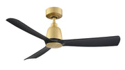 Kute 44" Ceiling Fan in Brushed Satin Brass / Black Blades