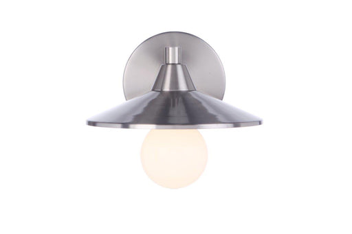 Isaac 1 Light 8" Wall Sconce in Brushed Polished Nickel