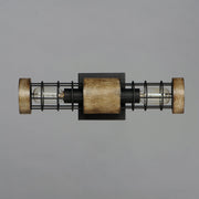 Homestead 2 Light Wall Sconce in Driftwood / Black