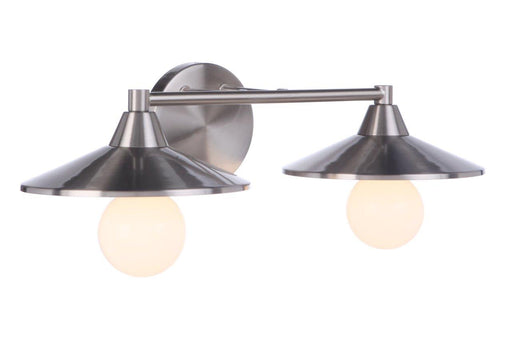 Isaac 2 Light 19.25" Vanity in Brushed Polished Nickel