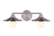 Isaac 2 Light 19.25" Vanity in Brushed Polished Nickel