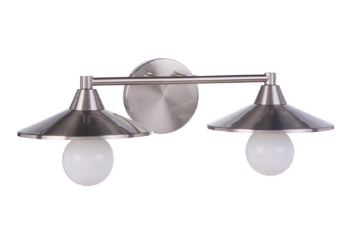 Isaac 2 Light 19.25" Vanity in Brushed Polished Nickel
