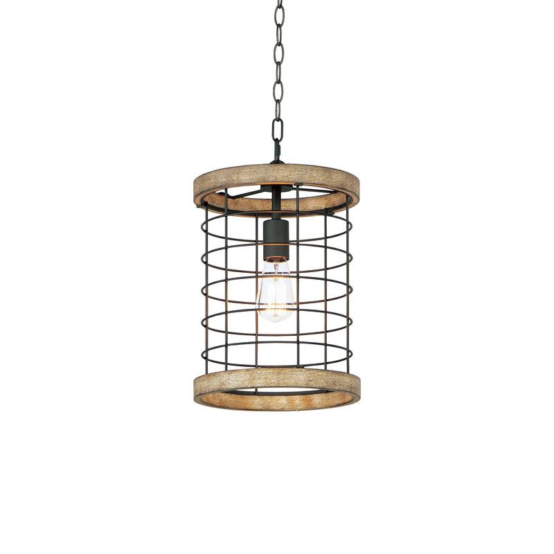 Homestead 10" Pendant in Driftwood / Black