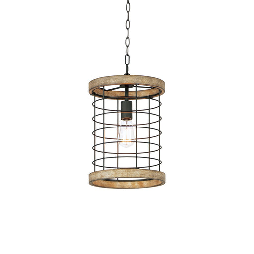 Homestead 10" Pendant in Driftwood / Black