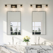 Tux 3-Light Bath Vanity Light in Black Tie