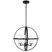 Alturas Three Light Chandelier in Midnight Black
