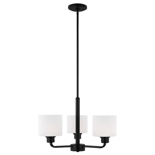 Canfield 3-Light Chandelier in Midnight Black