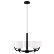Canfield 5-Light Chandelier in Midnight Black