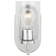 Oslo Seeded Glass Wall Sconce in Chrome