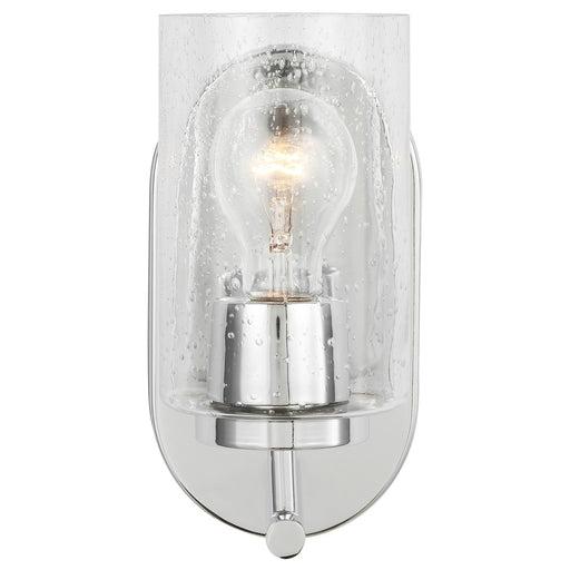 Oslo Seeded Glass Wall Sconce in Chrome