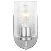 Oslo Seeded Glass Wall Sconce in Brushed Nickel