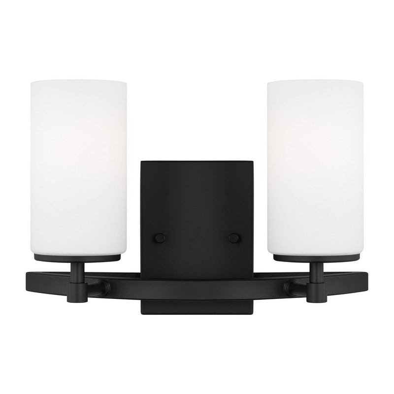 Alturas 2-Light Bath Vanity Light in Midnight Black