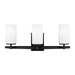 Alturas Three Light Wall / Bath in Midnight Black