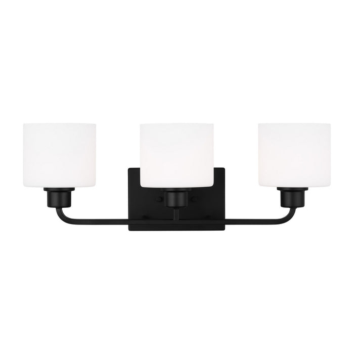 Canfield Three Light Wall / Bath in Midnight Black