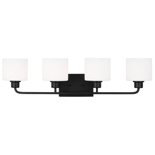 Canfield Four Light Wall / Bath in Midnight Black