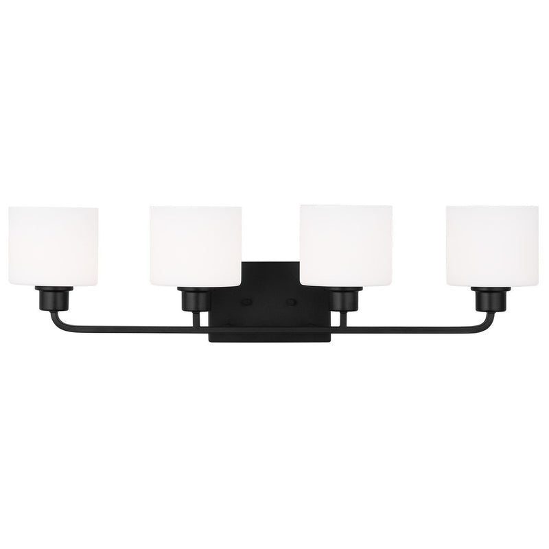 Canfield 4-Light Bath Vanity Light in Midnight Black