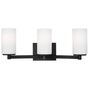 Hettinger 3-Light Bath Vanity Light in Midnight Black
