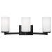 Hettinger Three Light Wall / Bath in Midnight Black
