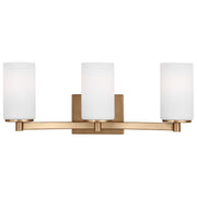 Hettinger 3-Light Bath Vanity Light in Satin Brass