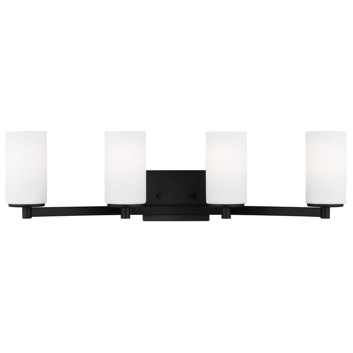 Hettinger Four Light Wall / Bath in Midnight Black